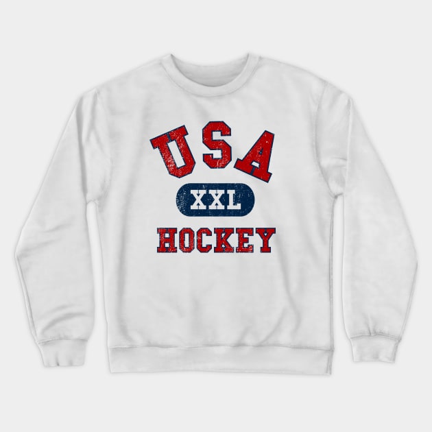 USA Hockey II Crewneck Sweatshirt by sportlocalshirts